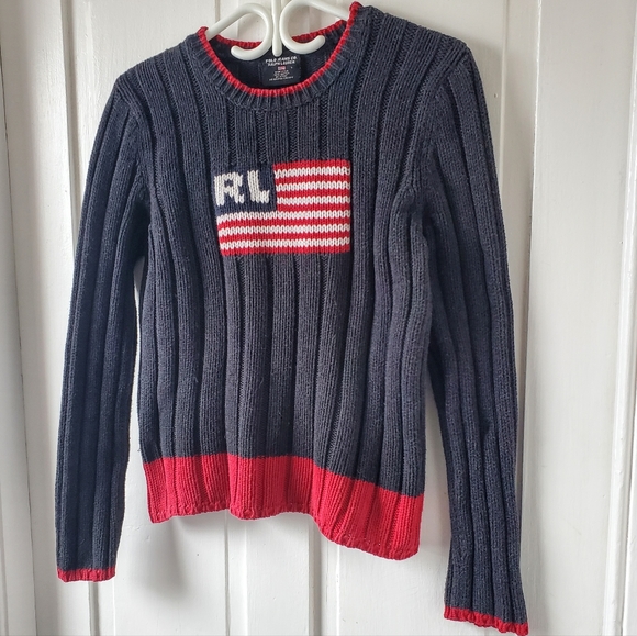 Ralph Lauren Flag Sweater - Picture 1 of 4